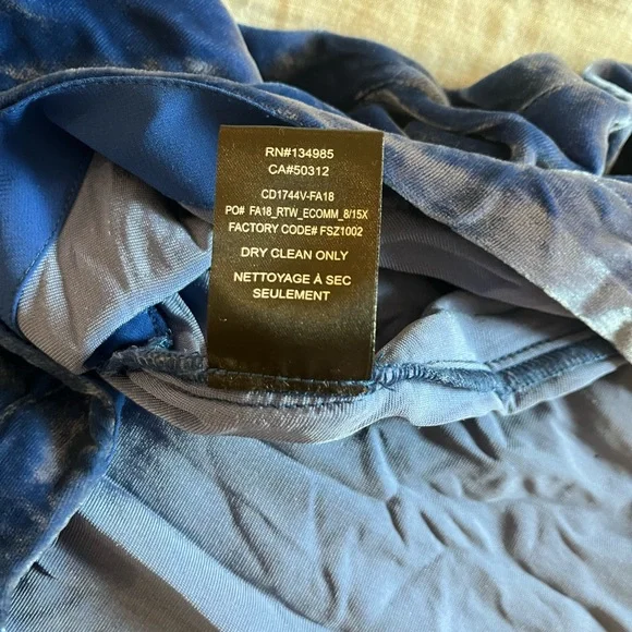 For Love & Lemons Nadine Velvet Maxi Dress LIKE NEW - Picture 14 of 14